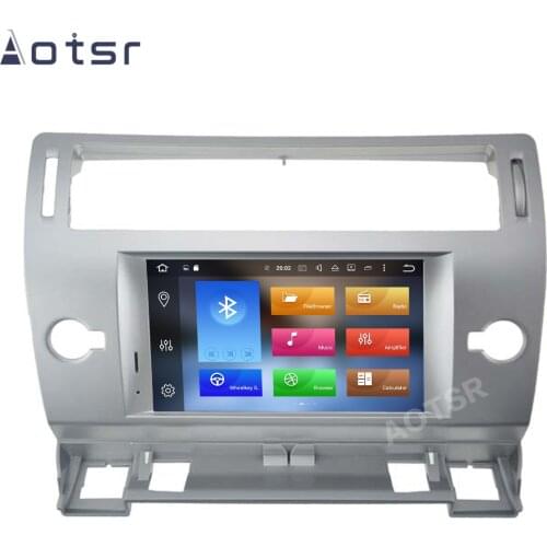 AOTSR Android 10 Car Radio For Citroen C4 2004 - 2012 Central Multimedia Player GPS Navigation DSP IPS Stereo 2 Din Autoradio