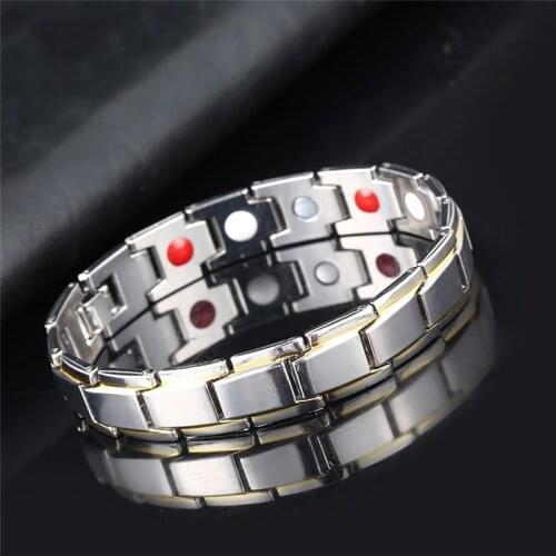 Men Women Therapeutic Energy Healing Bracelet Health Energy Magnetic Health Care Jewelry Bracelets Bangle Slimming