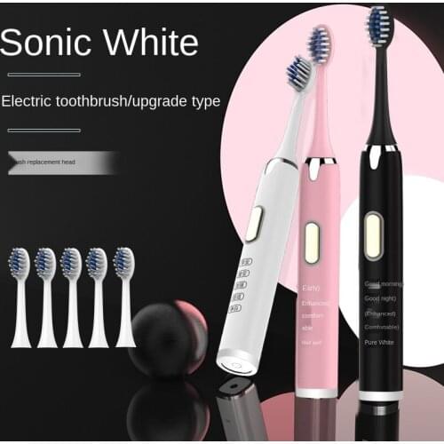 Household Adult Waterproof USB Rechargeable and Dry Battery Style Electric Toothbrush for Oral Cleaning