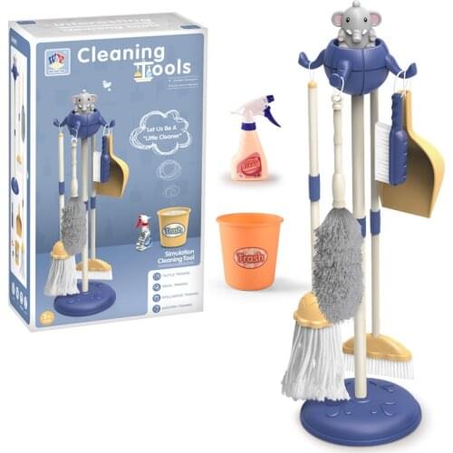 Kids Broom Cleaning Mop Children Housekeeping Cleaning Tools Toy Pretend Play Role Educational Develop Skills Toy For Baby Gift