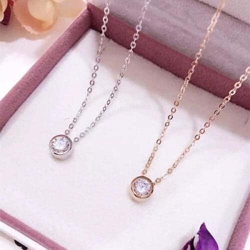 Designer Fashion 925 Sterling Silver Jewelry 3A Cubic Zirconia Party Necklace