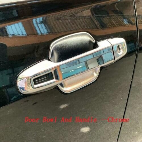 For Subaru Forester SK 2018 2019 2020 Car-styling Abs Chrome Door Handle Car Door Wrist Cover Trim Door Bowl Cup Protector