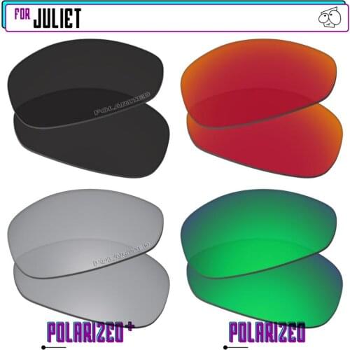 EZReplace Polarized Replacement Lenses for - Oakley Juliet Sunglasses - BkSrP Plus-RedGreenP