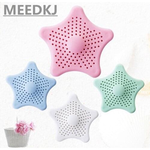 Strainer Sink Filter Hair Stopper & Catcher Bathroom Anti-blocking Floor Drain Silicone Sucker Sewer Outfall Kitchen Accessories