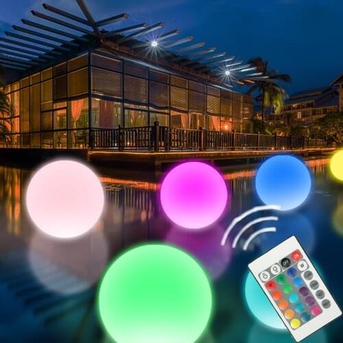 40/60cm Giant Inflatable Blow Up Beach Large Thickened PVC Water Party Outdoor Party Balloons Kids LED Luminous Outdoors Toy