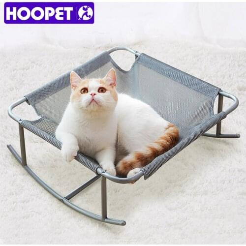 HOOPET Pet Cat Bed Four Seasons Universal Cat Summer Net Cats Bed Removable Wash Summer Hammock Deep Sleep