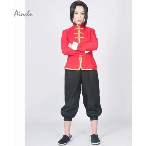 Ainclu TOP Axis Powers Hetalia China Wang Yao Tang Suit Anime Cosplay Costume For Halloween