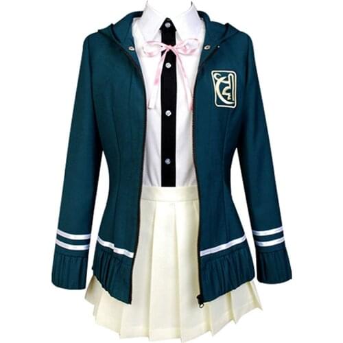 Danganronpa V3 Chiaki Nanami Cosplay Costume Female High School Outfit Uniform Dress