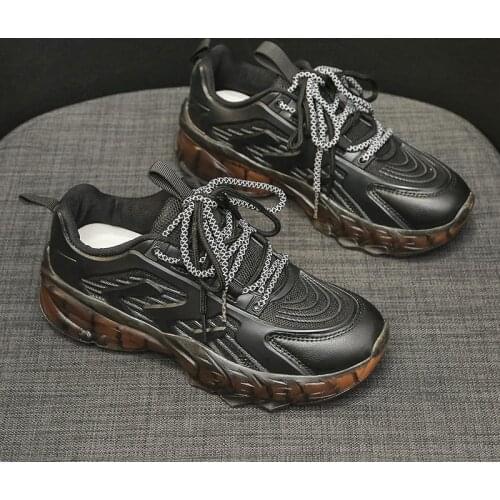 XHQPT8058 Spring New Platform Mesh Thick Bottom Lace Up Sneakers Comfort Breathable Casual shoes