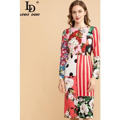 Прямые летние платья LD LINDA DELLA China At AliExpress