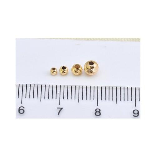MADALENA SARARA 18K Gold Beads Accessories For DIY Jewelry Making Customization