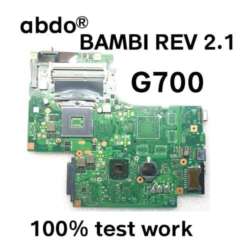 BAMBI REV 2.1 motherboard for Lenovo G700 laptop motherboard PGA988B HM70 DDR3 100% test work Free Shipping