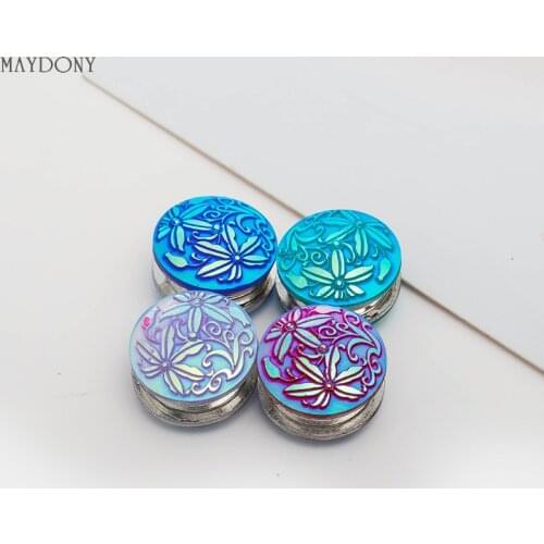 XT75 fashion headwear scarf magnet brooch Round hijab clips