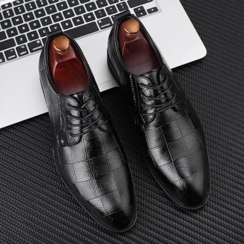 New Mens Casual Shoes Oversized Business Dress Lace Up Versatile Wedding Style Big Size 38-48