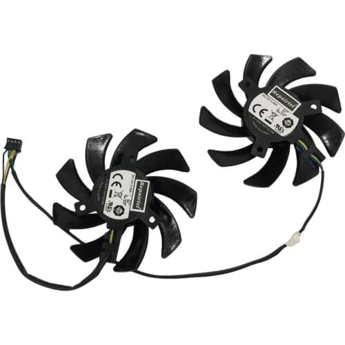 2pcs/set RX480 RX470 GPU Cooler FY09010H12LPB/FY09010H12LPA Graphics Fan For XFX R9 285/290X/280X/390/390X Video Card Cooling