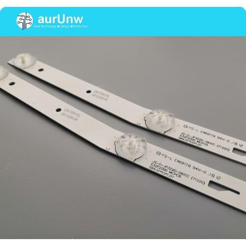 LED blaklight strip 6 lamp For AKAI JS-D-JP3220-061EC E32F2000 MCPCB AKTV3222 ST3151A05-8 V320BJ7-PE1 AKTV3212 AKTV3216 E32-0A35