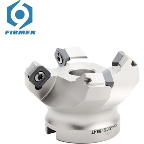 CNC Face Milling Disc KM12 Cutter Head KM12-50-22 Milling Tool Holder Angle 45° For Carbide Insert SEKT1204