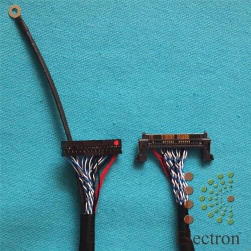 FI-R51HL Universal LVDS Cable Double 8bit 55cm Left Power for LG 32''-55'' LCD TV Monitor