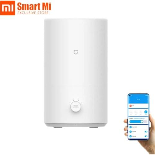 Xiaomi Mi Mijia Humidifier 4L Home Mute Bedroom Big Amount Of Fog Smart Thermostatic Diffuser Antibacterial Humidificador APP