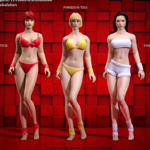 In stock full set TBLeague Phicen 1:12 T03A T03B Female Action Figure Seamless Body with Head Sculpt Pale Suntan Figurine Dolls