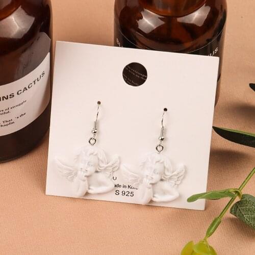 2021 Japan and South Korea Funny Cute Earring Little Angel Earring Fashion Resin Creative Earring Ear Clips Modern Women Jewelry