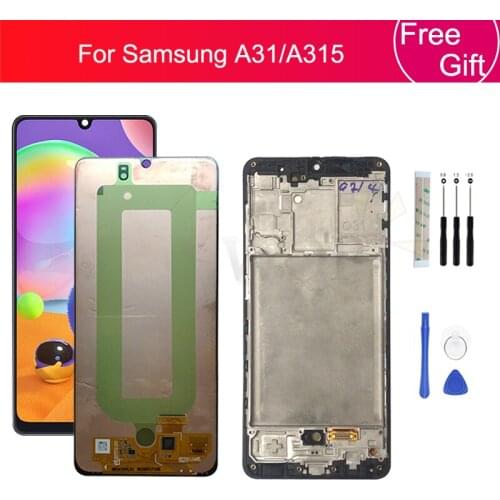 AMOLED for Samsung Galaxy A315 display LCD touch screen digitizer Assembly for Samsung A31 lcd replacement Repair Parts 6.4"