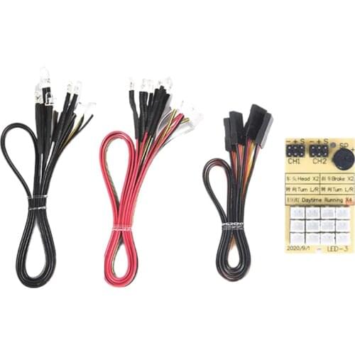 12 Light RC Car Truck 1/10 1/8 LED lighting Kit BRAKE HEADLIGHT TURN Lights