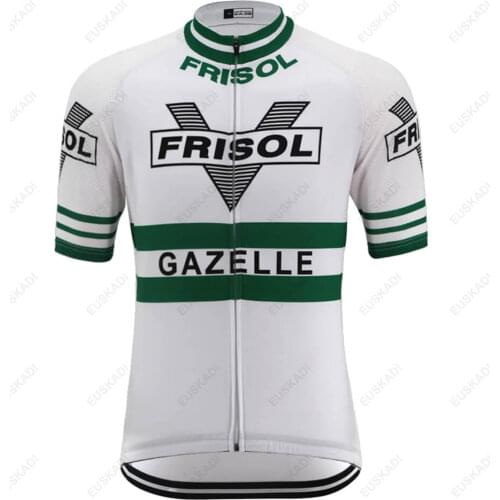 NEW pro bicycle team retro cycling jersey men road racing bike clothing short sleeve shirt tops quick-dry ropa maillot ciclismo