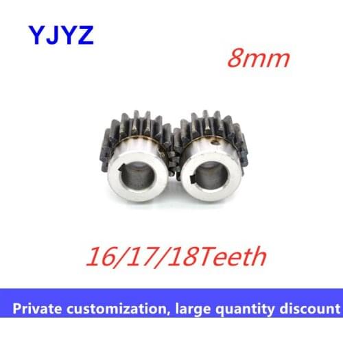 2modulus metal gear 2M 16T 17T 18T carbon steel gear with high boss