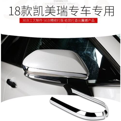 2pcs ABS Chrome DOOR MIRROR TRIM COVER For Toyota CAMRY 2018 Door Side Mirror Cover Rear View Trim Garnish Molding Strip Styling