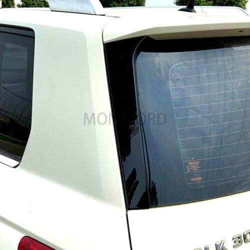 2pcs/set Rear Window Side Spoiler black Wing Lip Cover Trim Sticker Fit For Mercedes - Benz X204 GLK 2009-15 Auto Accessories
