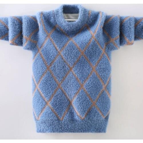 2020 Mens Clothes Boys Cashmere Sweater Childrens Round Neck Pullover Sweaters Casual Korean Fashion Clothing Oversized Tops