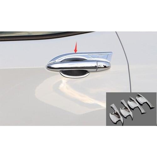 Car Door Handle Bowl Side Door Bowl Cover Trim Protectors Exterior Car Styling For Jeep Compass 2017 2018 2019 2020