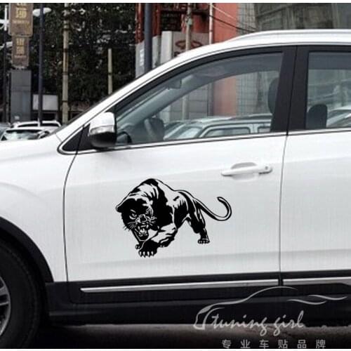 Car Stickers 2 PCS Leopard Cheetah Animal Creative Decals For Doors Auto Tuning Styling Waterproof Vinyls 33cm 50cm D22