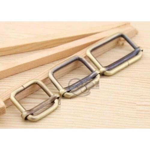 Bronze Metal buckles for bags Suspenders Adjustment buckle Webbing Slider 2cm 2.5cm 3.2cm 20 pcs Free shipping