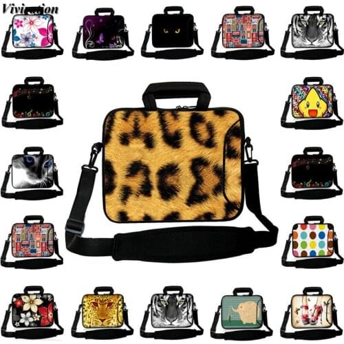 Funda 15.6 Laptop Messenegr Bag Sleeve 17 14 13 12 10 11.6 Chromebook Case For Chuwi Lapbook Pro Women Briefcase Prints Handbag