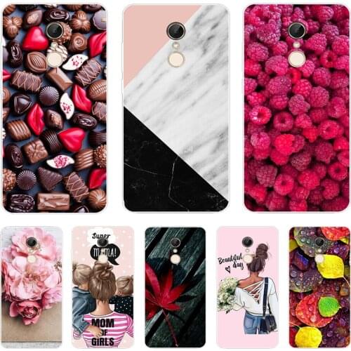 Phone Case For Xiaomi Redmi 5 / 5 Plus Case Cute Cartoon Soft Silicone TPU Back Cover For Xiaomi Redmi 5 Plus Cases Coque Fundas