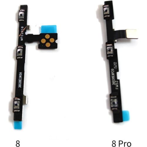 For Xiaomi Mi 8 Pro / Lite / SE / Explorer Power Volume Button Flex Cable Side Key Switch ON OFF Control Button Repair Part