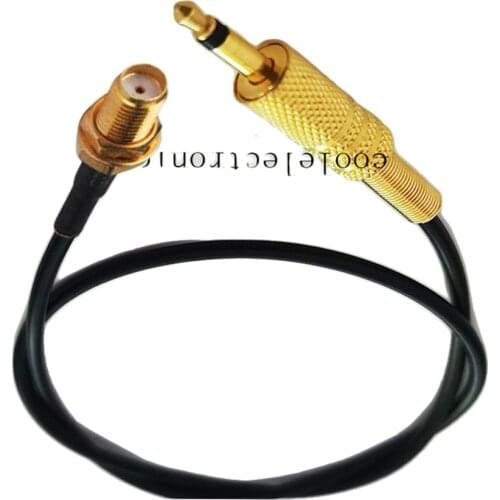 SMA Female Jack to 3.5mm Mono 1/8" Male Plug for CCTV Camera Monitor antenna RG174 Pigtail Cable 15/20/30/50cm 1/2/3/5/10m