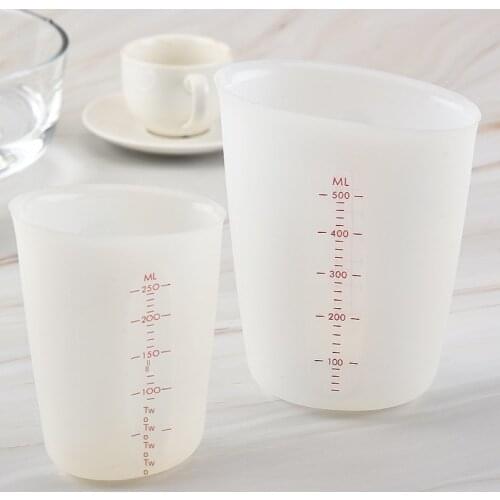 JSWORK Silicone Measuring Cup Kitchen Tools 500ml/250ml Bakingware