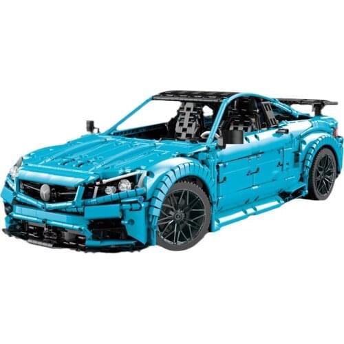 New 5002 Sports Car C63 AMG Model City High Tech 1:8 Supercar Building Blocks Brick MOC-60193 Toys For Children