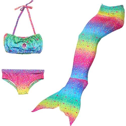 Mermaid Costume Girl Dress Up Mermaid Swimsuit Girl Outfit Set Can Add Fins Summer Swimming Carnival Role Playing Costume