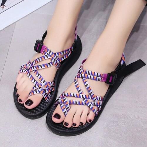 Summer Fashion Flat Platform Sandals Wedges Shoes for Women Gladiator Sandals Luxury Designer Beach Slippers 2019