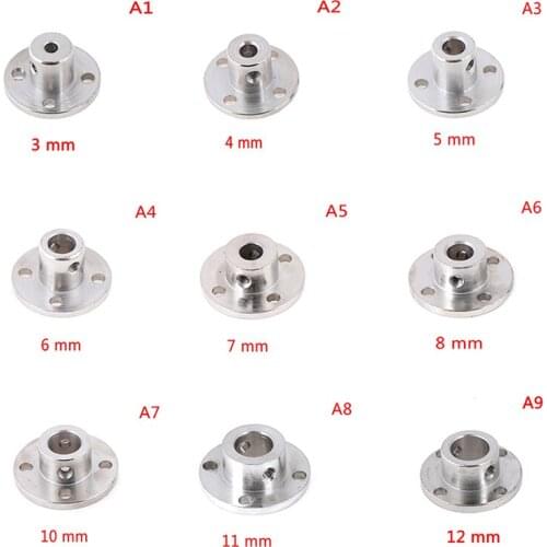 High Hardness Metal Flange Shaft Coupling Rigid Flange Coupling Motor Guide Shaft Axis Bearing Fittings DIY Model Accessory