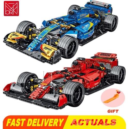 Formula Cars F1 Building Blocks Sports Racing Car Super Model Kit Bricks Toys for Kids Boys Gifts