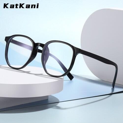 KatKani Mens And Womens Square Fashion Retro Glasses Frame Anti-Blue Light Myopia/Hyperopia Prescription Glasses frame 272219
