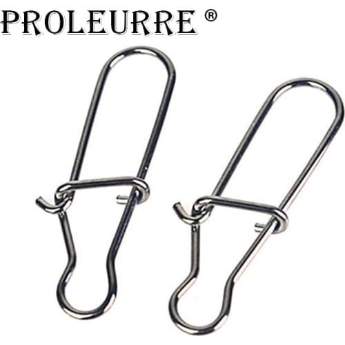 20pcs/lot Stainless steel swivels interlock snap fishing lure tackles winter fishing gear accessories Connector copper swivel