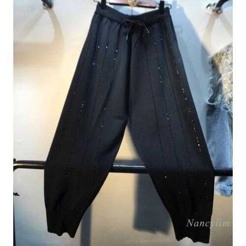 Женские трикотажные брюки NANCYLIM China At AliExpress