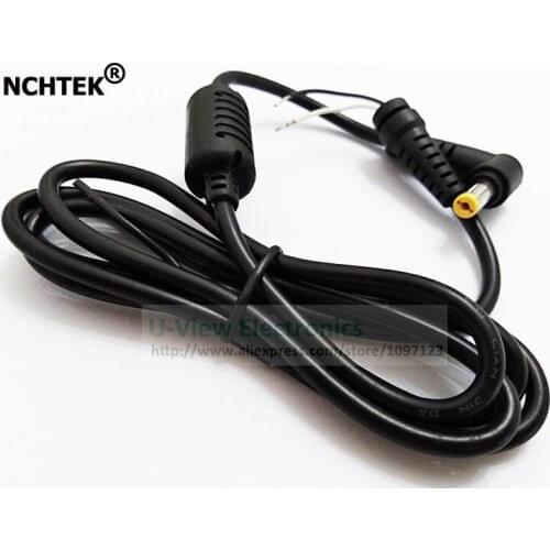 NCHTEK 90 Degree Angled DC 5.5x1.7mm Male Cable With Magnetic Ring Filter For Acer Laptop About 1.2M/Free Shipping/15PCS