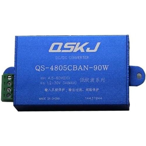 Low Ripple 90W DC 4.5~60V to 1.25~30V Adjustable Voltage Step Down Module